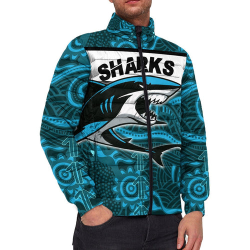 vibehoodie-jackets-cronulla-sutherland-sharks-indigenous-new-rugby-team-padded-jackets