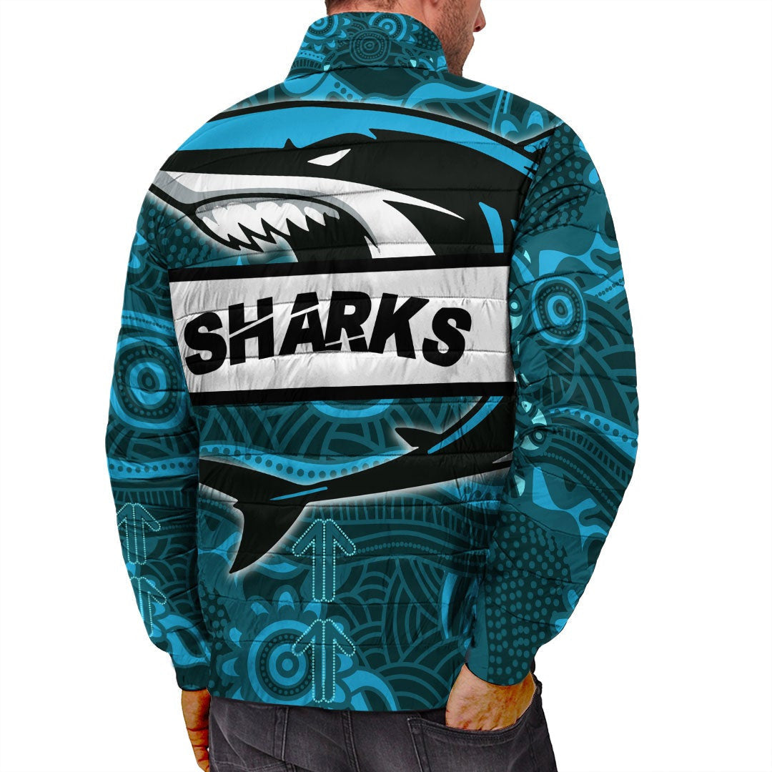 vibehoodie-jackets-cronulla-sutherland-sharks-indigenous-new-rugby-team-padded-jackets