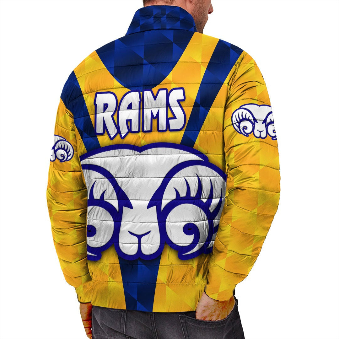 vibehoodie-jackets-adelaide-rams-yellow-rugby-team-padded-jackets