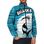 vibehoodie-jackets-cronulla-sutherland-sharks-indigenous-rugby-team-padded-jackets