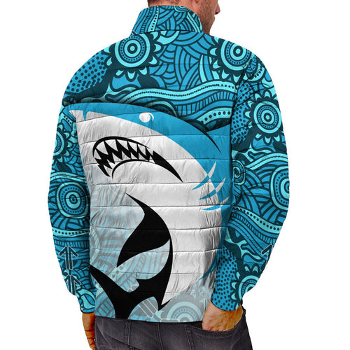 vibehoodie-jackets-cronulla-sutherland-sharks-indigenous-rugby-team-padded-jackets