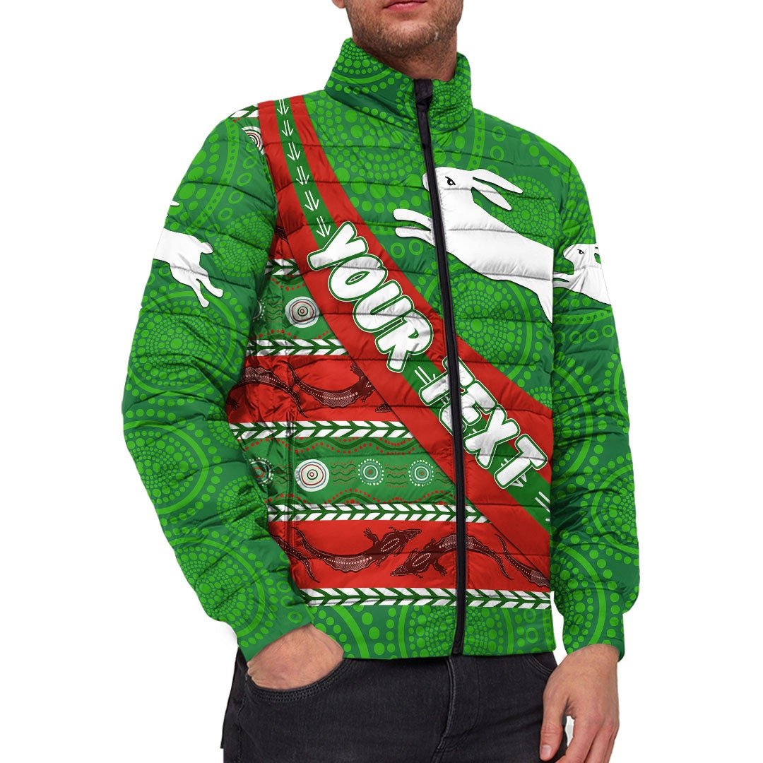 vibehoodie-jackets-custom-south-sydney-rabbitohs-indigenous-aboriginal-rugby-team-padded-jackets
