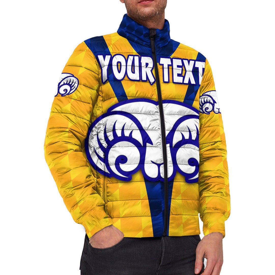vibehoodie-jackets-custom-adelaide-rams-yellow-rugby-team-padded-jackets