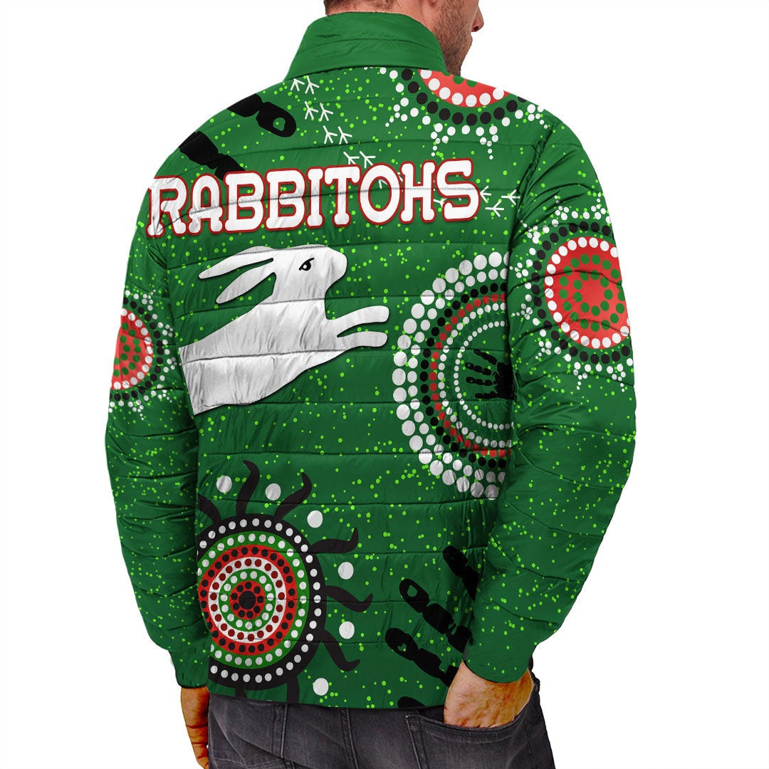 vibehoodie-jackets-south-sydney-rabbitohs-unique-indigenous-rugby-team-padded-jackets