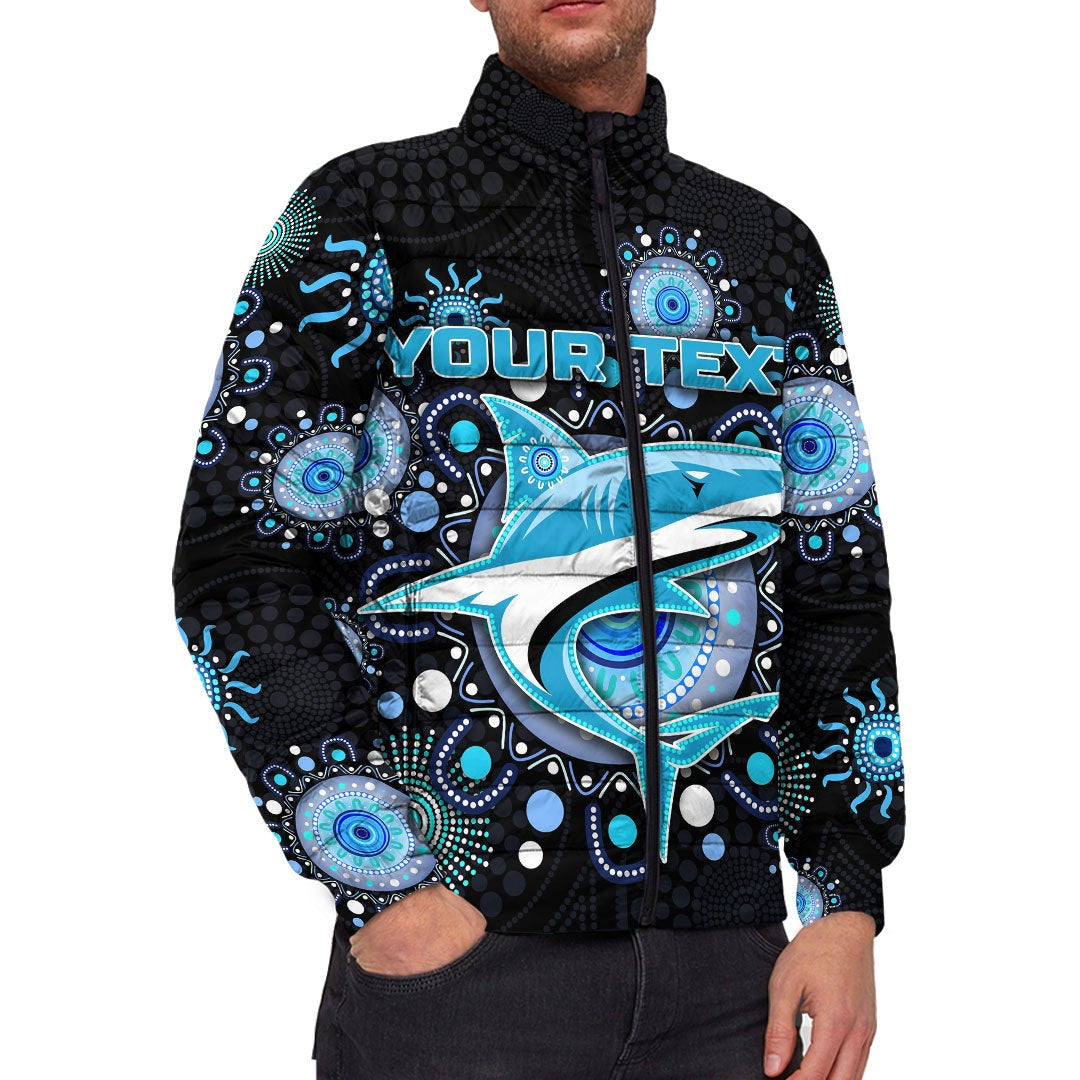 vibehoodie-jackets-custom-cronulla-sutherland-sharks-indigenous-black-rugby-team-padded-jackets-padded-jackets