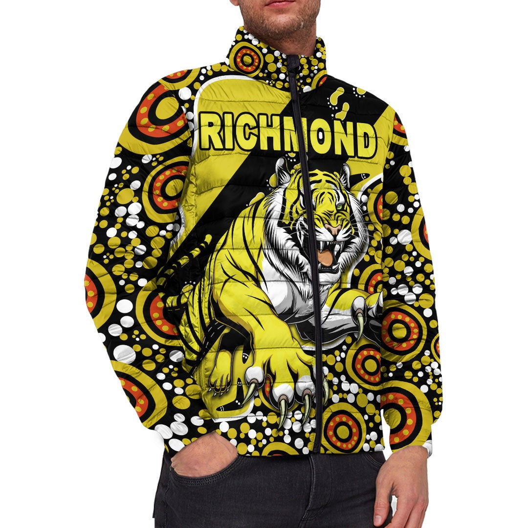 vibehoodie-jackets-richmond-tigers-indigenous-limited-football-team-padded-jackets