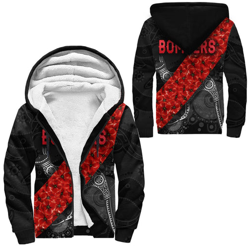 vibehoodie-hoodie-essendon-bombers-indigenous-poppy-flower-football-team-sherpa-hoodies