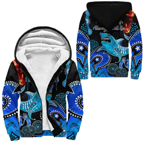 vibehoodie-hoodie-cronulla-sutherland-sharks-naidoc-rugby-team-sherpa-hoodies