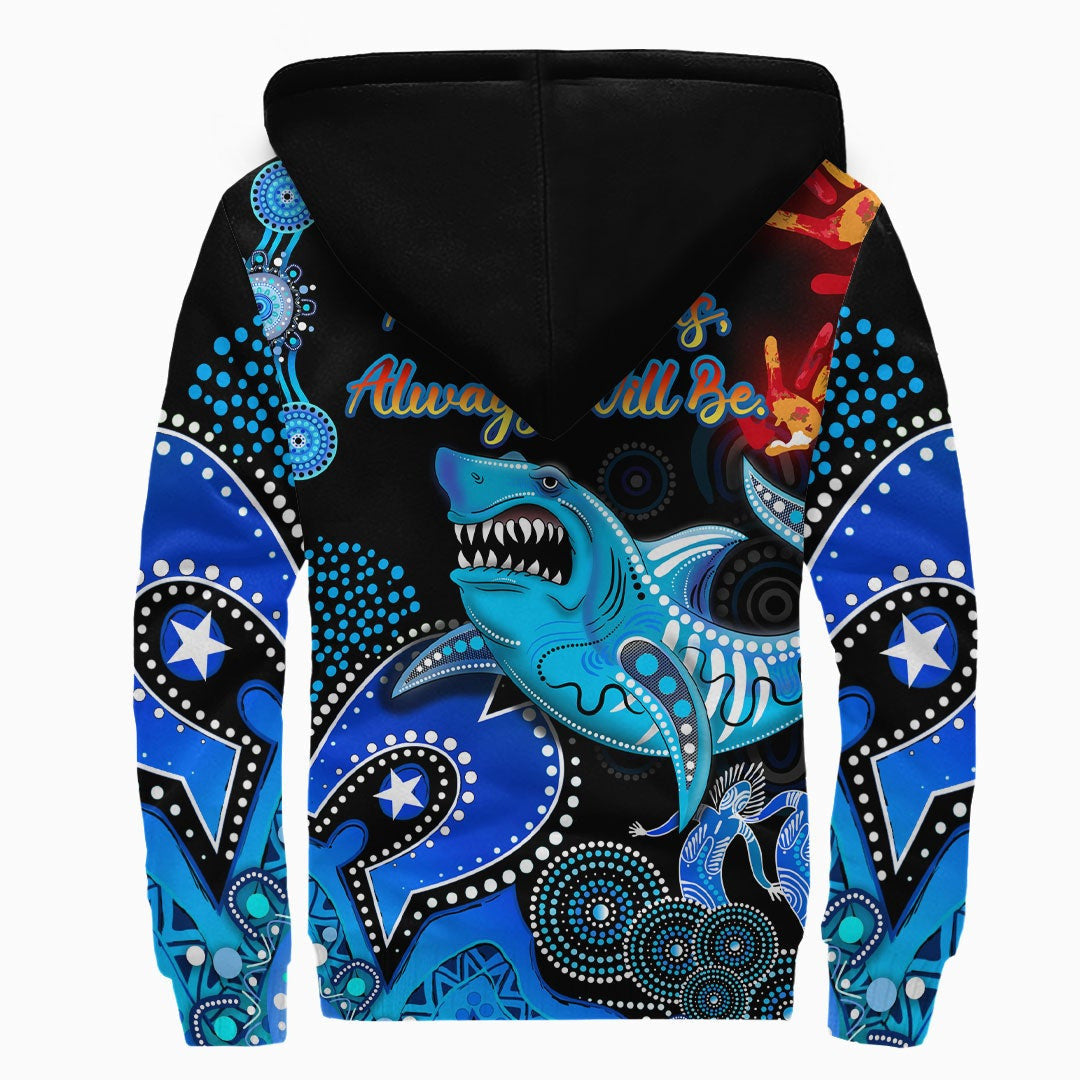 vibehoodie-hoodie-cronulla-sutherland-sharks-naidoc-rugby-team-sherpa-hoodies
