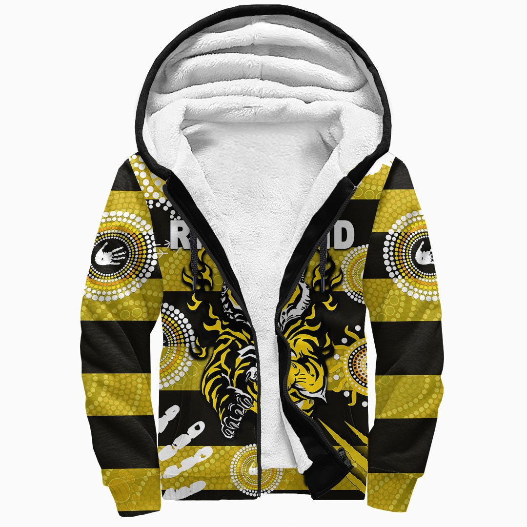 vibehoodie-hoodie-custom-richmond-tigers-indigenous-jersey-football-team-sherpa-hoodies