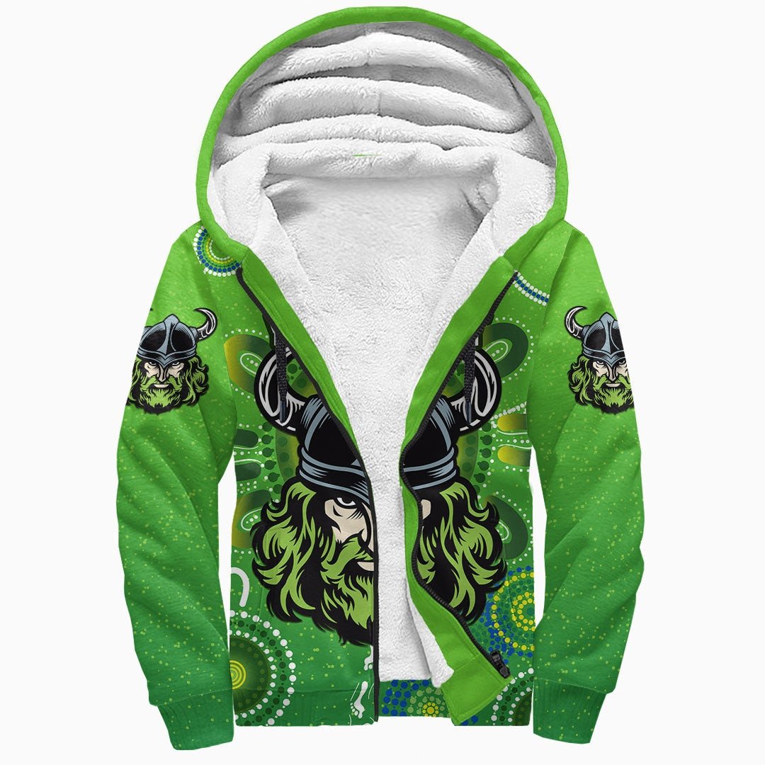 vibehoodie-hoodie-custom-canberra-raiders-simple-indigenous-rugby-team-sherpa-hoodies