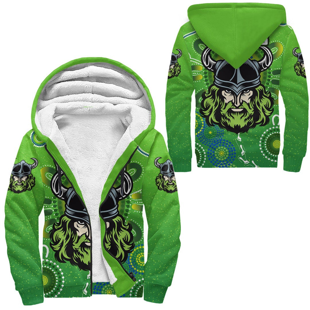 vibehoodie-hoodie-custom-canberra-raiders-simple-indigenous-rugby-team-sherpa-hoodies