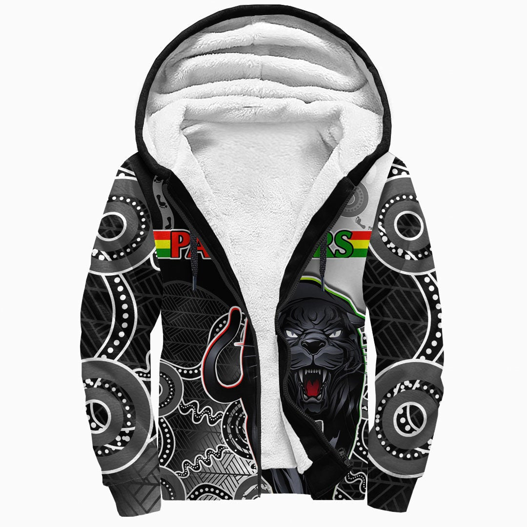 vibehoodie-hoodie-penrith-panthers-indigenous-black-rugby-team-sherpa-hoodies