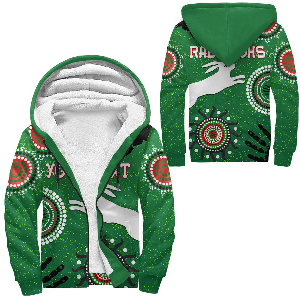 vibehoodie-hoodie-custom-south-sydney-rabbitohs-unique-indigenous-rugby-team-sherpa-hoodies