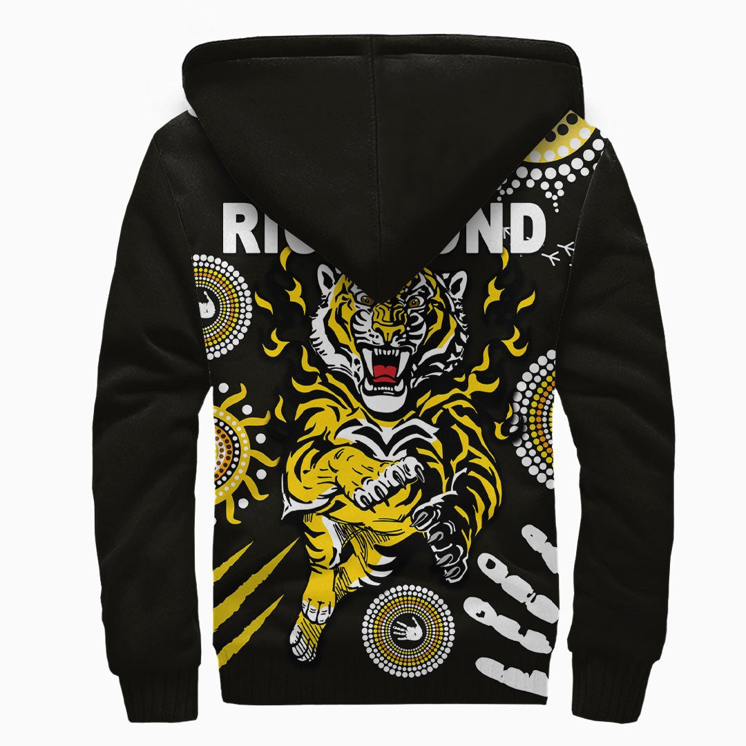 vibehoodie-hoodie-richmond-tigers-indigenous-football-team-sherpa-hoodies