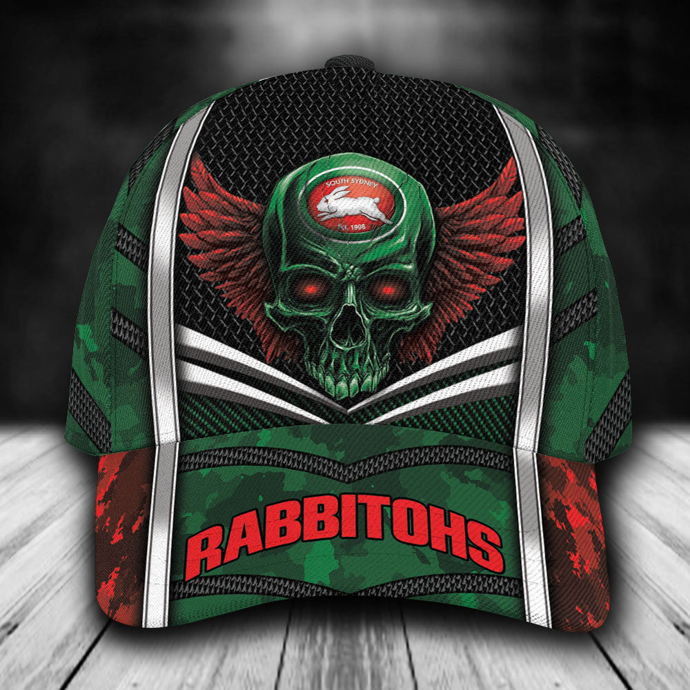 nrl-south-sydney-rabbitohs-skull-classic-cap-custom-name
