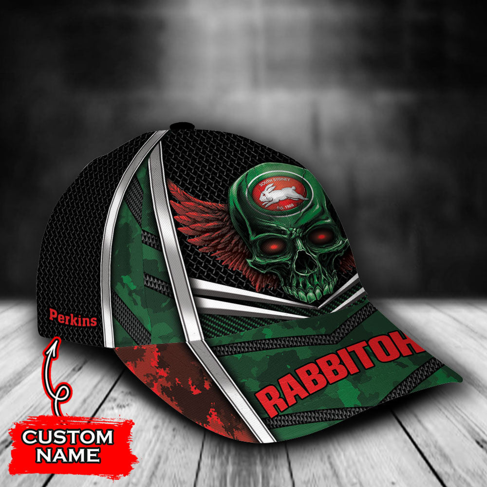 nrl-south-sydney-rabbitohs-skull-classic-cap-custom-name