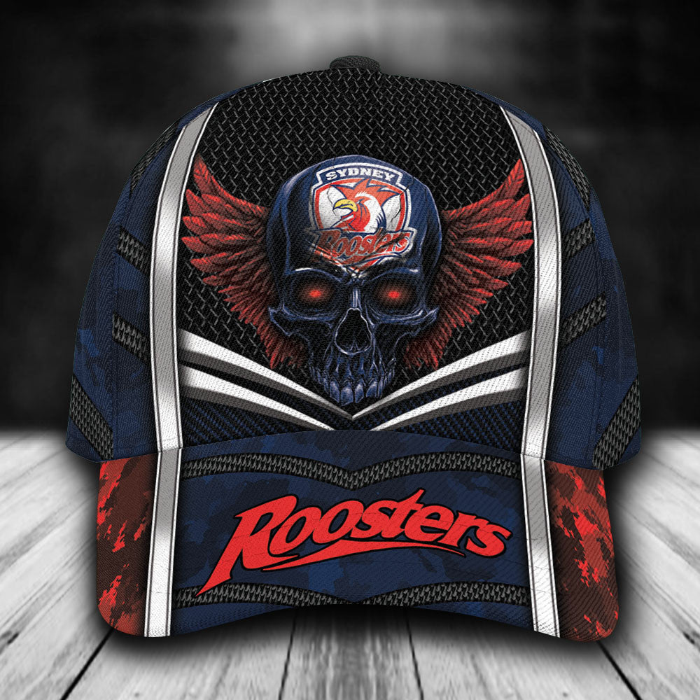 nrl-sydney-roosters-skull-classic-cap-custom-name-1