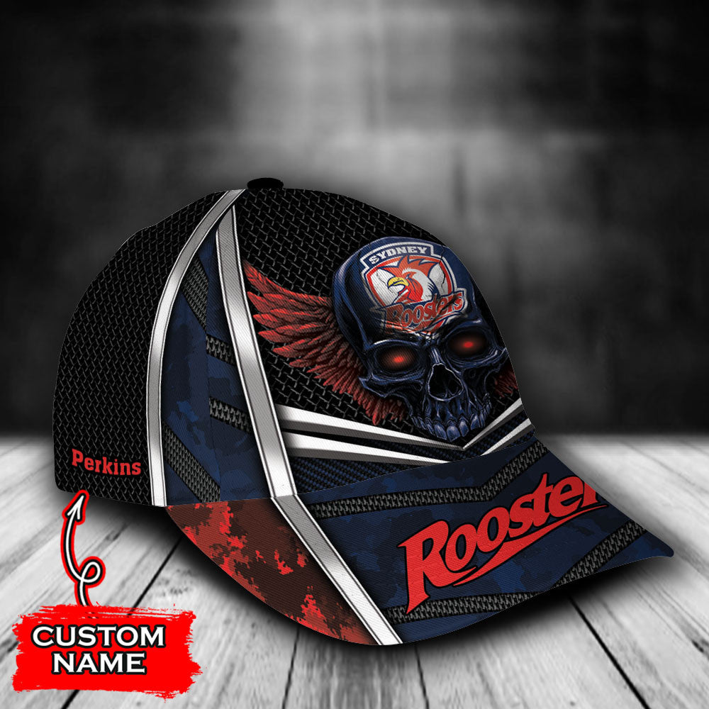 nrl-sydney-roosters-skull-classic-cap-custom-name-1