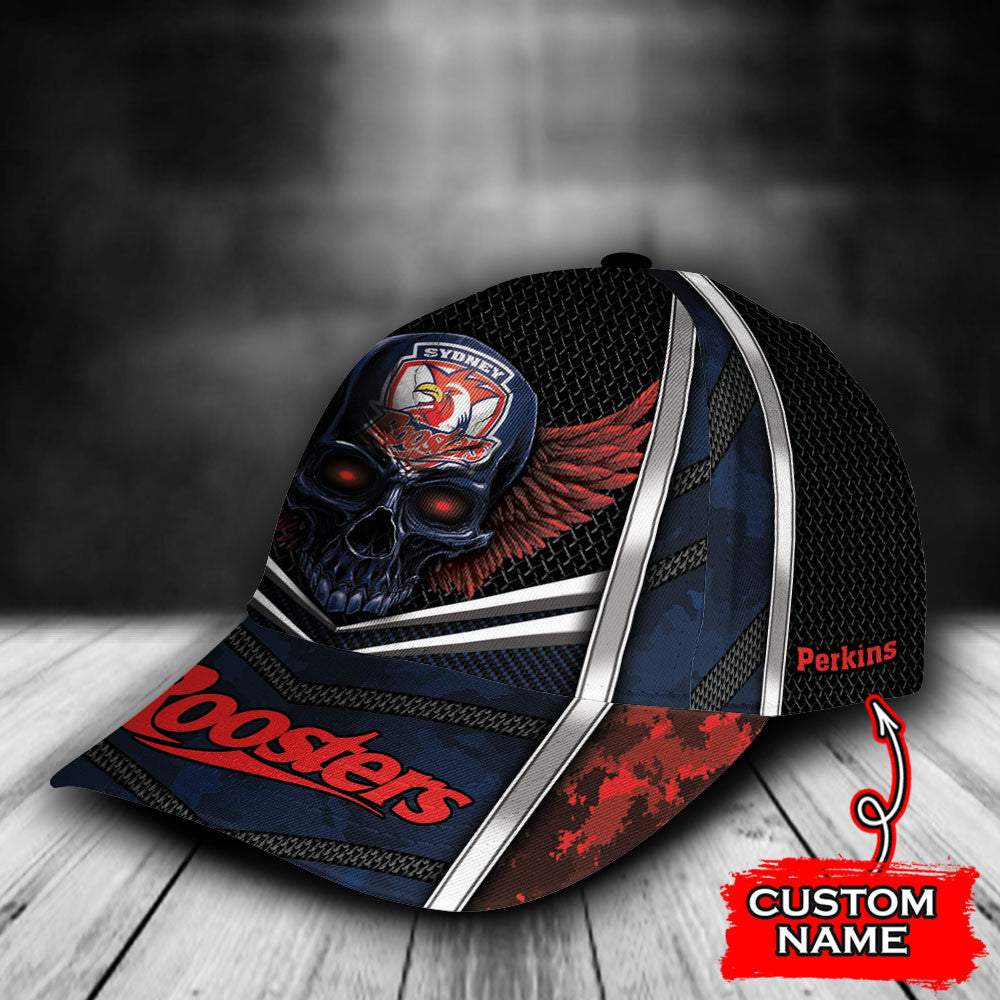 nrl-sydney-roosters-skull-classic-cap-custom-name-1