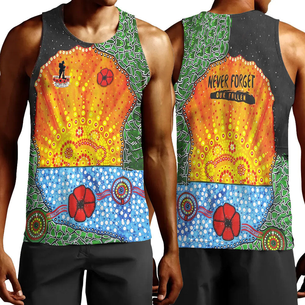 vibe-hoodie-clothing-aboriginal-australian-anzac-day-lest-we-forget-poppy-men-tank-top