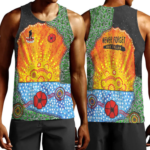 vibe-hoodie-clothing-aboriginal-australian-anzac-day-lest-we-forget-poppy-men-tank-top