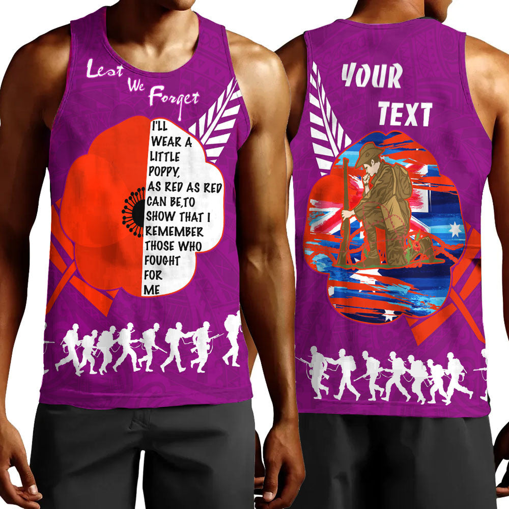 vibe-hoodie-clothing-custom-new-zealand-anzac-red-poopy-purple-men-tank-top