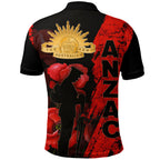 1stheworld-clothing-anzac-day-soldier-silhouette-remembrance-polo-shirt
