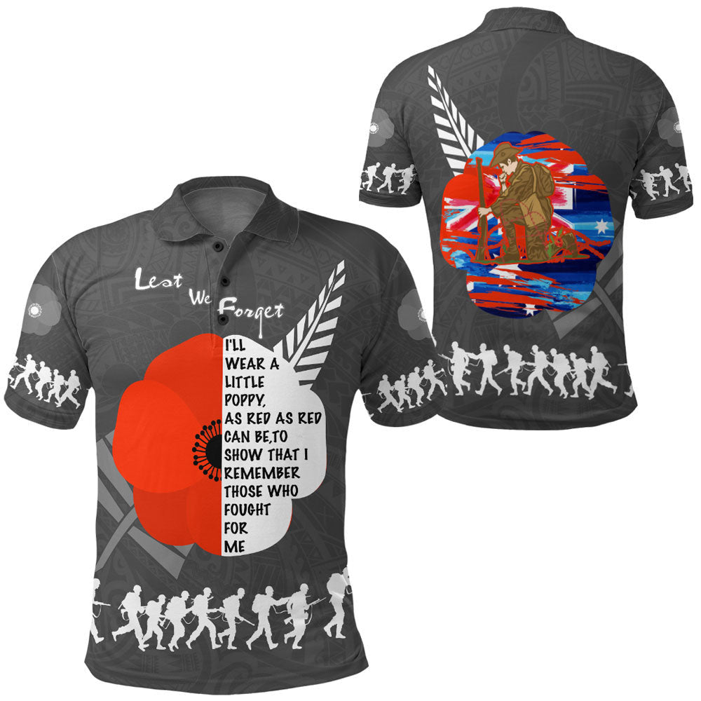1stheworld-clothing-new-zealand-anzac-red-poopy-polo-shirt