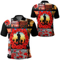 1stheworld-clothing-anzac-day-lest-we-forget-banner-polo-shirt