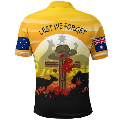 1stheworld-clothing-anzac-day-lest-we-forget-animal-polo-shirt