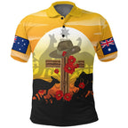 1stheworld-clothing-anzac-day-lest-we-forget-animal-polo-shirt