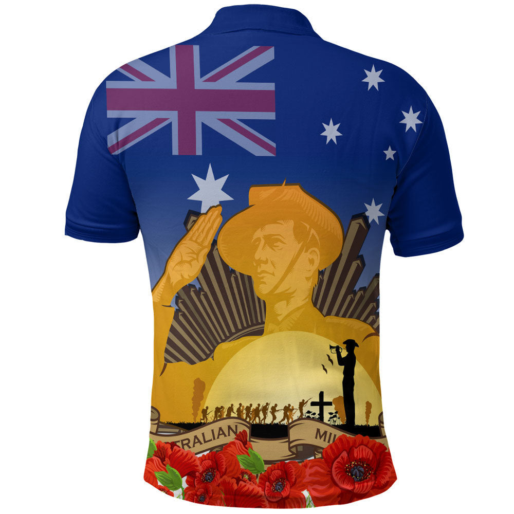 1stheworld-clothing-australia-anzac-day-soldier-salute-polo-shirt