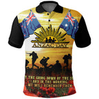 1stheworld-clothing-anzac-day-soldier-going-down-of-the-sun-polo-shirt