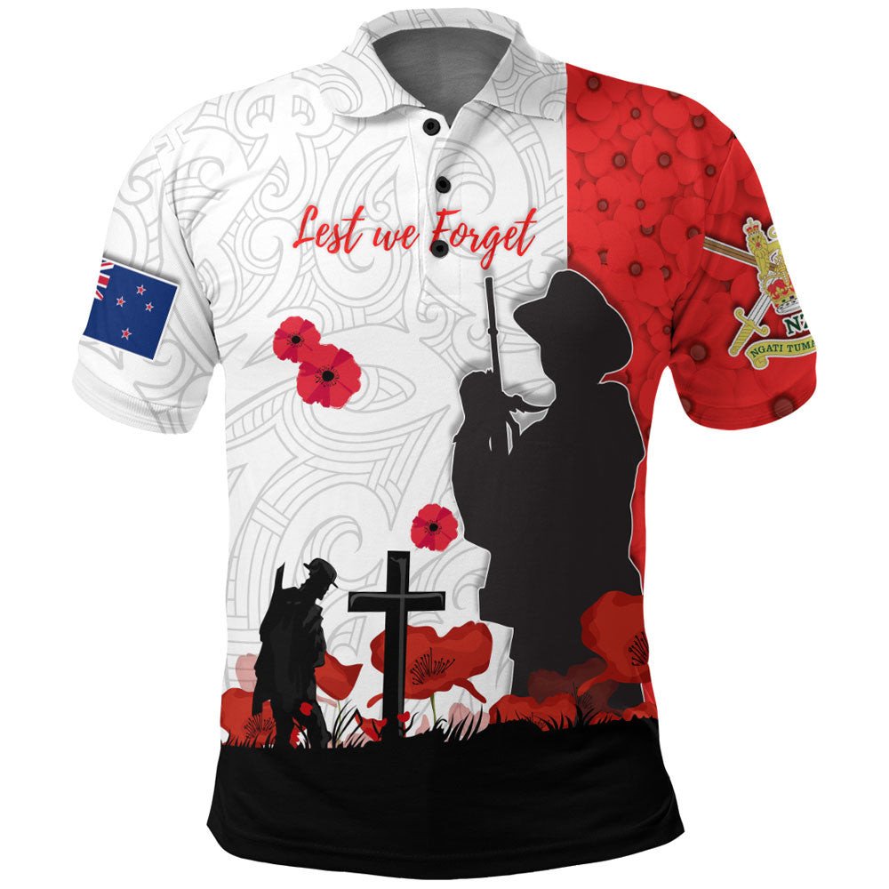 1stheworld-clothing-custom-new-zealand-anzac-lest-we-forget-polo-shirt