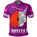 1stheworld-clothing-custom-new-zealand-anzac-red-poopy-purple-polo-shirt