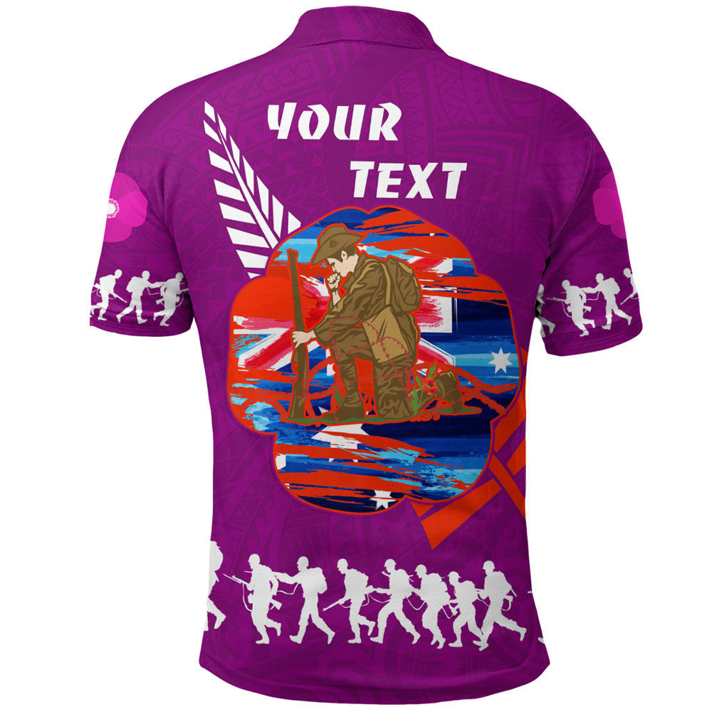 1stheworld-clothing-custom-new-zealand-anzac-red-poopy-purple-polo-shirt