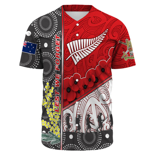 vibehoodie-clothing-custom-australia-indigenous-new-zealand-maori-anzac-red-baseball-jersey