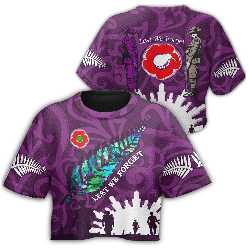 vibehoodie-clothing-new-zealand-anzac-walking-in-the-sun-purple-croptop-t-shirt