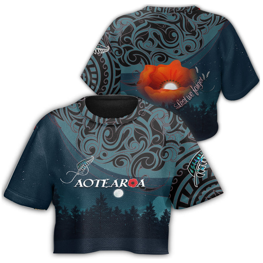 vibehoodie-clothing-new-zealand-paua-silver-fern-poppy-croptop-t-shirt