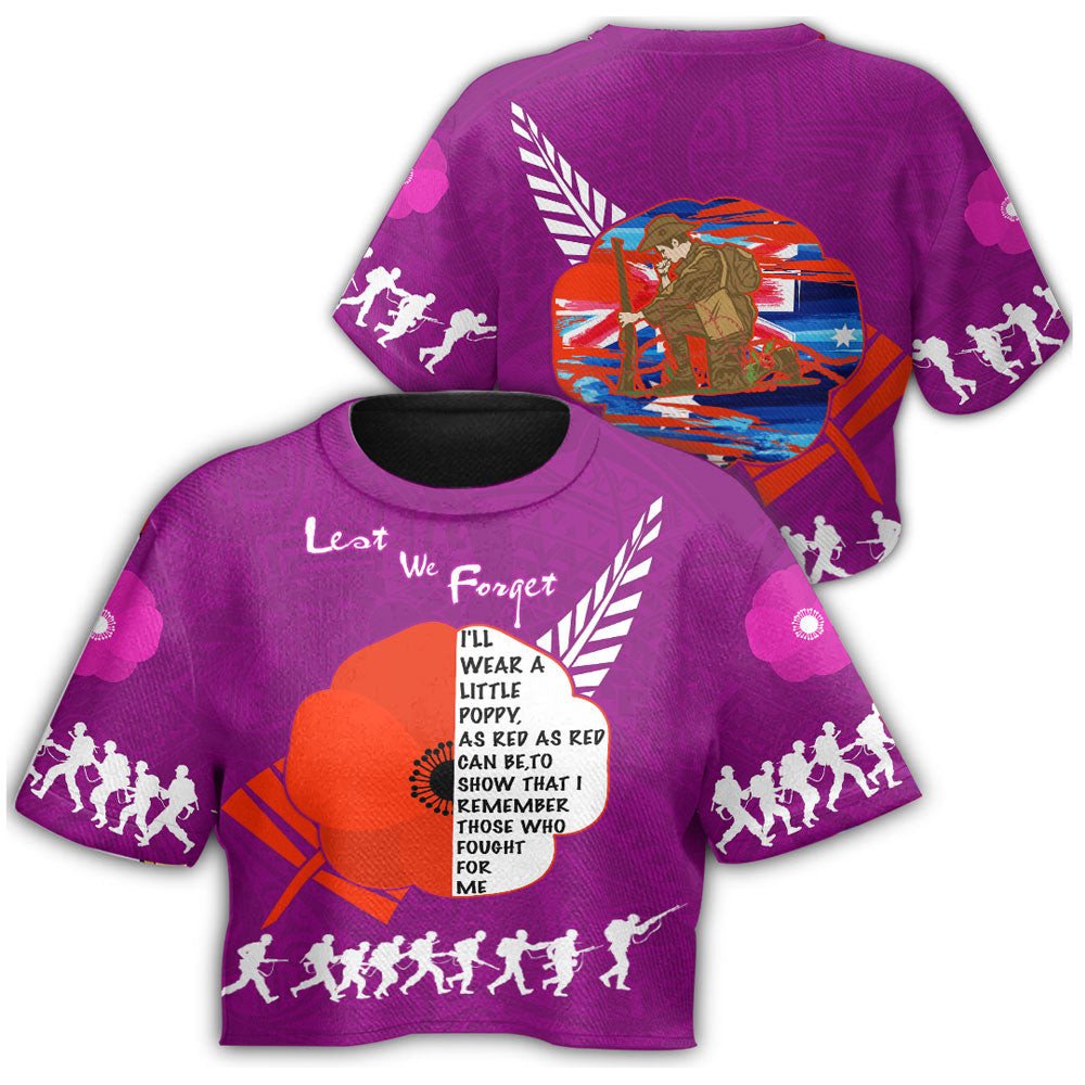 vibehoodie-clothing-new-zealand-anzac-red-poopy-purple-croptop-t-shirt