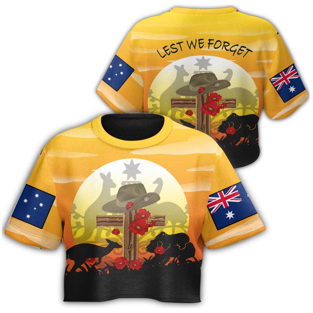 vibehoodie-clothing-anzac-day-lest-we-forget-animal-croptop-t-shirt