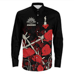 vibehoodie-clothing-custom-anzac-day-camouflage-poppy-barbed-wire-long-sleeve-button-shirt