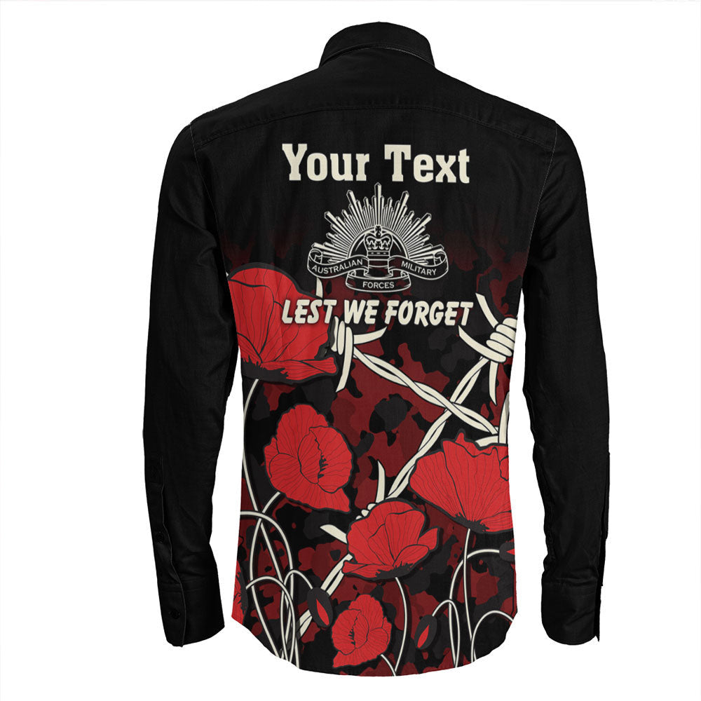 vibehoodie-clothing-custom-anzac-day-camouflage-poppy-barbed-wire-long-sleeve-button-shirt
