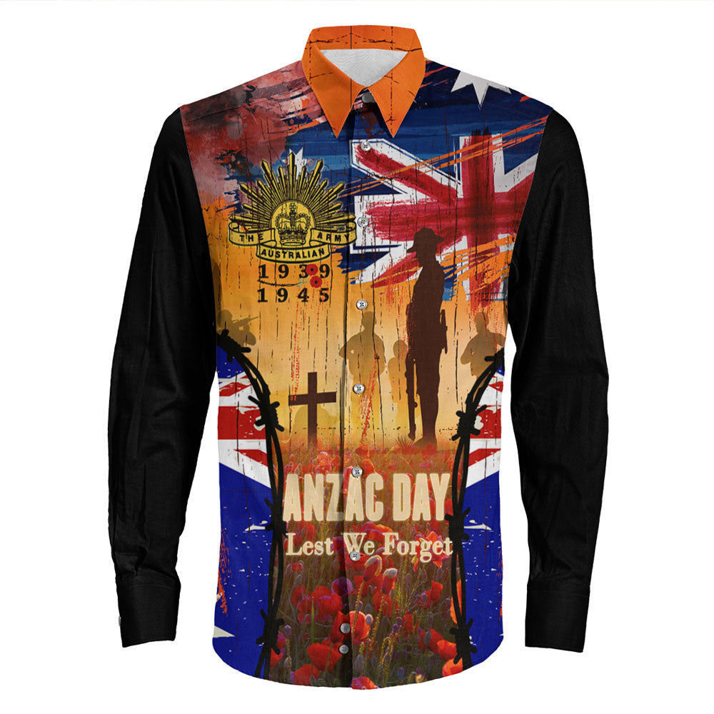 vibehoodie-clothing-anzac-day-world-war-ii-commemoration-39-45-long-sleeve-button-shirt
