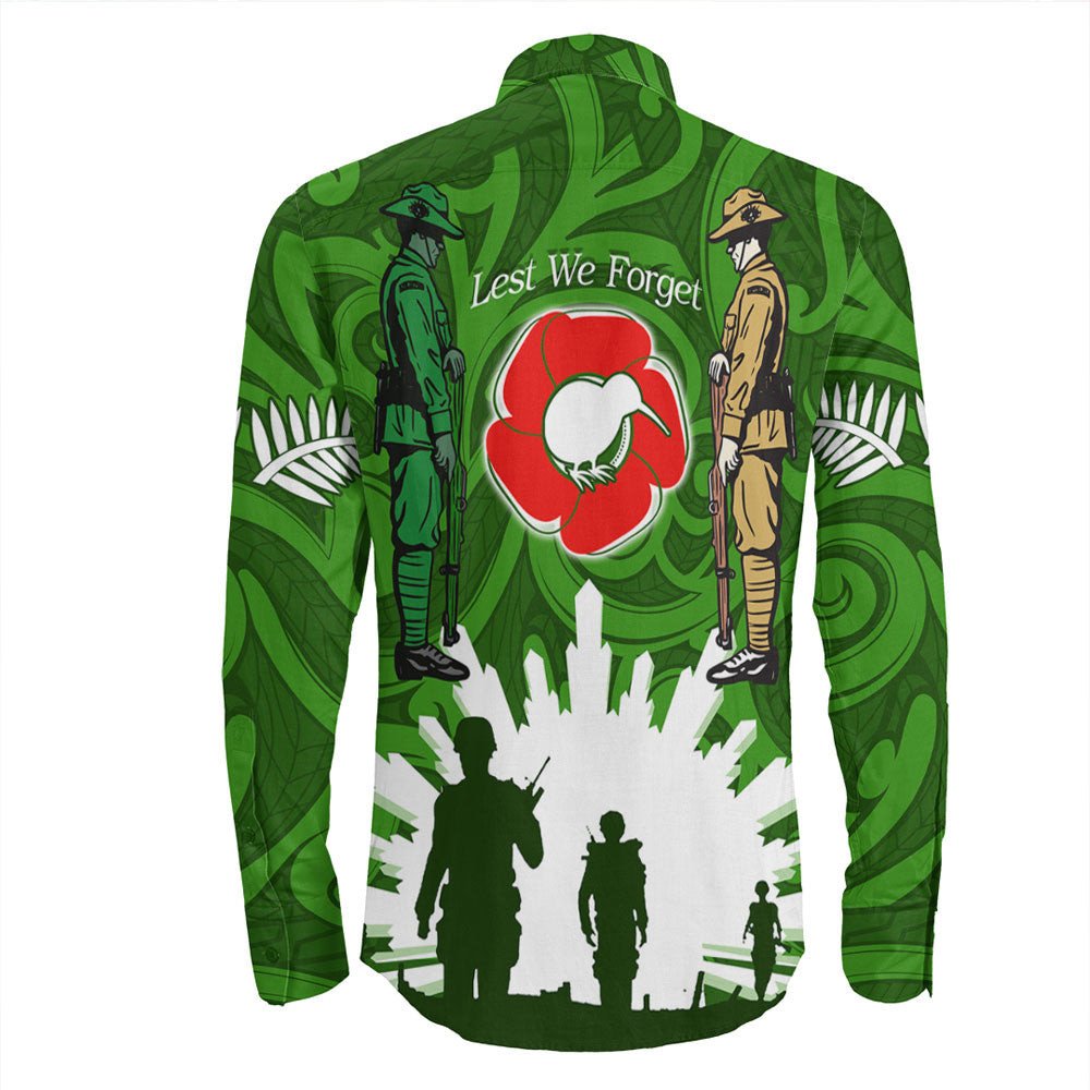 vibehoodie-clothing-custom-new-zealand-anzac-walking-in-the-sun-long-sleeve-button-shirt