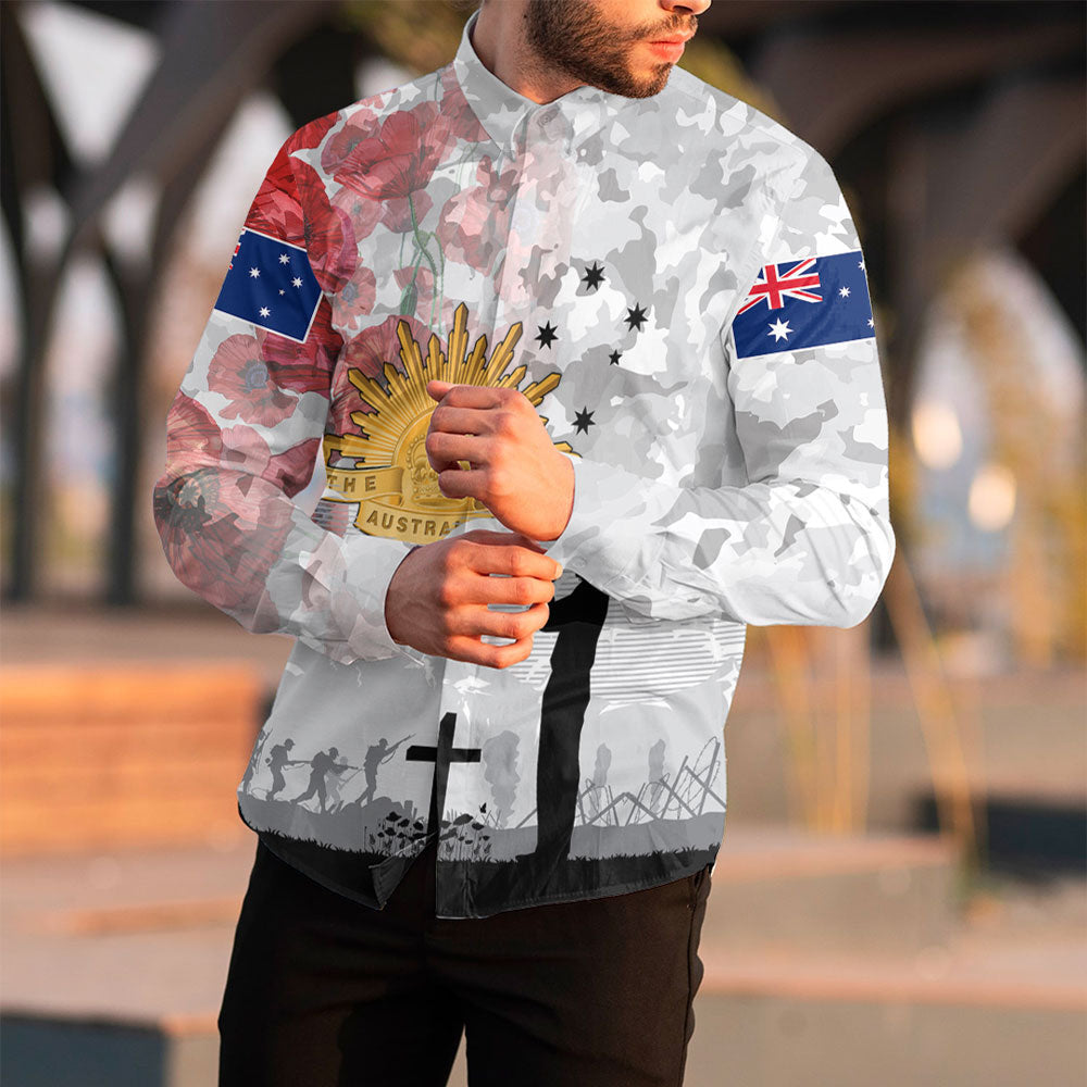 vibehoodie-clothing-anzac-day-lest-we-forget-camouflage-poppy-long-sleeve-button-shirt