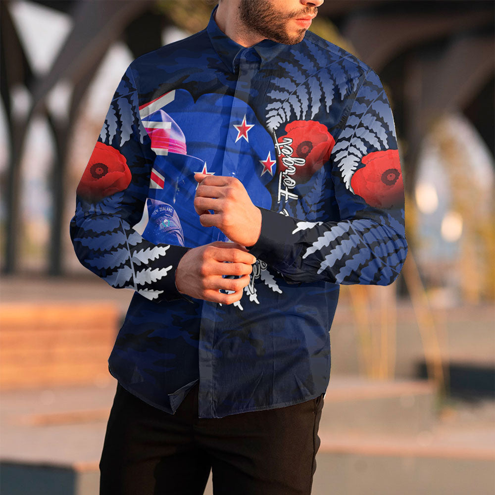 vibehoodie-clothing-custom-new-zealand-anzac-day-poppy-long-sleeve-button-shirt