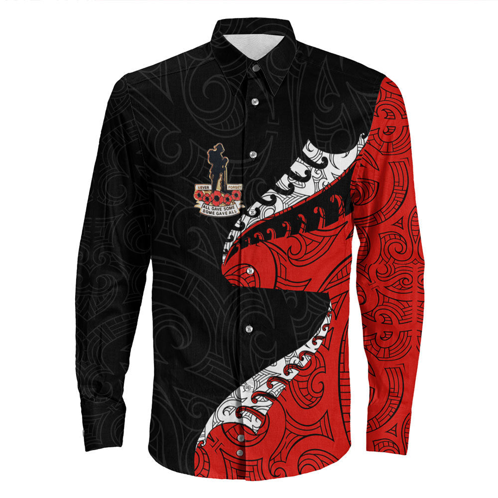 vibehoodie-clothing-anzac-poppy-fern-long-sleeve-button-shirt