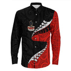 vibehoodie-clothing-anzac-poppy-fern-long-sleeve-button-shirt